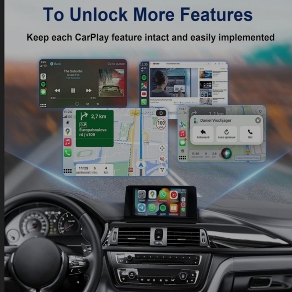 New 
Wireless Carplay Adapter, 2 in 1 Wireless Car Play - Picture 4 of 10